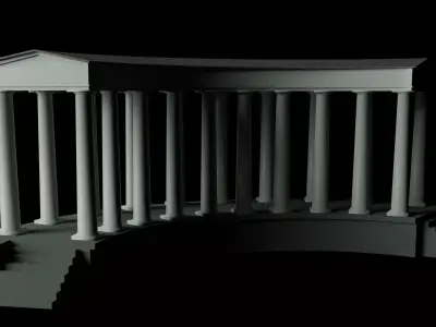Vorontsov Palace Colonnade Odessa 3D model