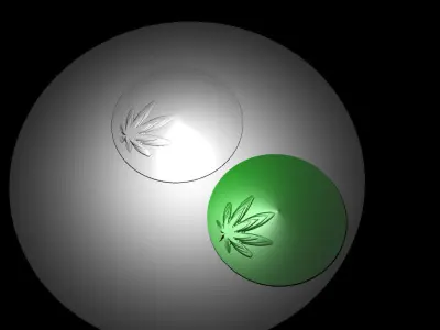 A cannabis themed door stop 3D print model