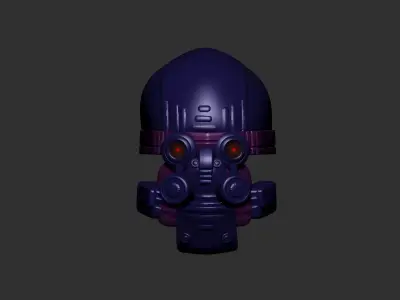 helmet high poly sculpt 3d printable ver 7 3D model 3D model 183