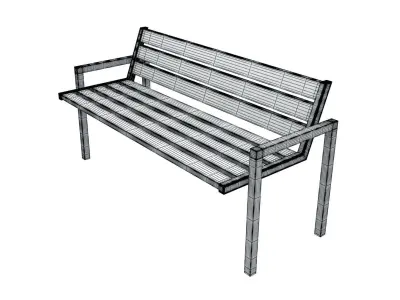 Street Chair-1 3D model