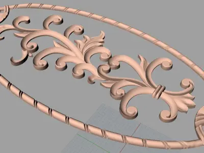3D carved model furniture 3D design used for artcam aspire E774 3D model