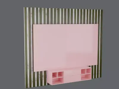 Furniture TV Wall01 3D model