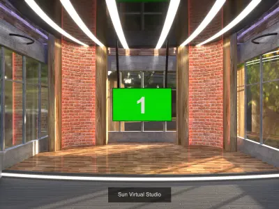 Virtual Broadcast Studio Vol5 3D Model Pack