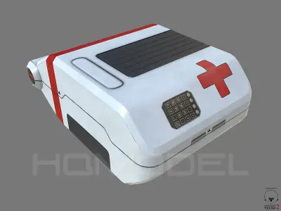 Doctor Case PBR Sci-Fi Low-poly 3D model