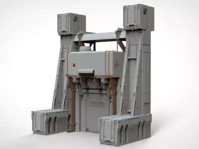 sci-fi Architectural element 11 3D model