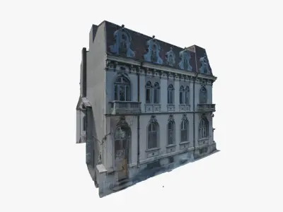 3D Scan Old Building 2 Low-poly 3D model