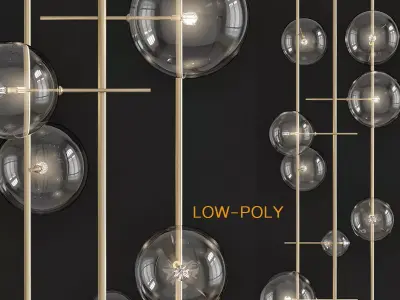 Gallotti Radice BOLLE TELA low poly 3d model Low-poly 3D model
