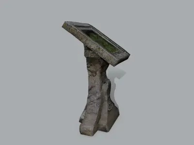 lectern Low-poly 3D model