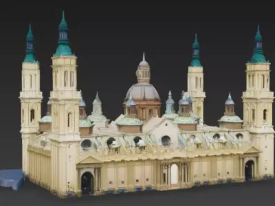 Basilica del Pilar 3D model