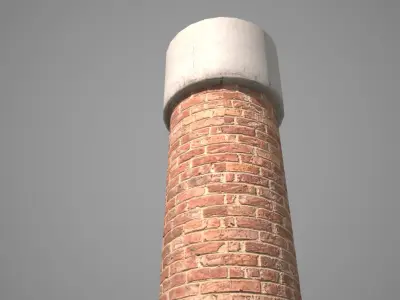 Old Factory Low-poly 3D model buy