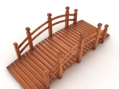 Wood Bridge  3D model