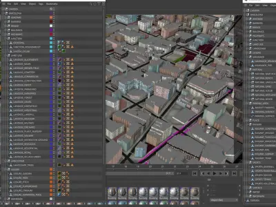 Barcelona City of Spain 3d model 2021 Low-poly 3D model