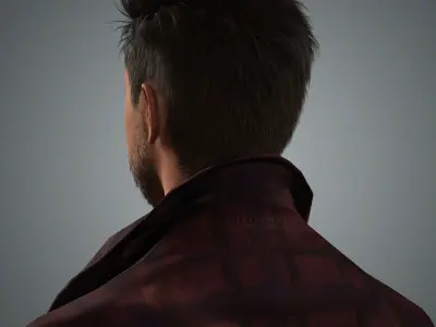 Chris Pine Character Low-poly 3D model