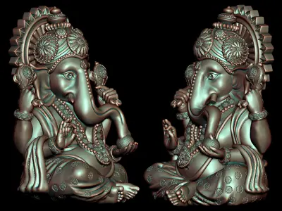 Ganesh Ji Model 01 Light Weight  Models in All Sizes  3D print model