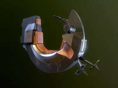 Bloodfin speeder Star Wars 3D model