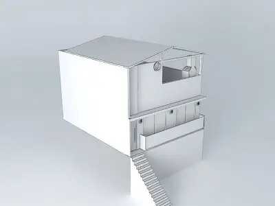 rakelliorkut house with stairs and roof Free 3D model