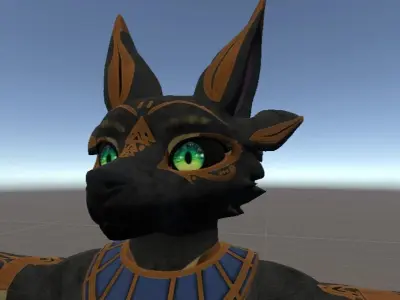 Deuzear Anubian Texture FREE  VRChat Audiolink Emission Matcap Texture