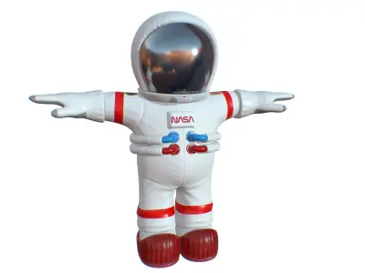 Cartoon Space Suit Low-poly 3D model