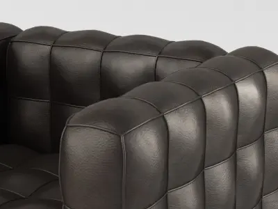 Josef Hoffman Cubis Chair 3D model