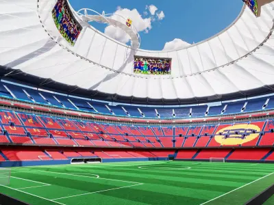 New Camp nou Stadium 3D model