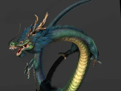 dragon ChineseDragon loong imperial 3D model