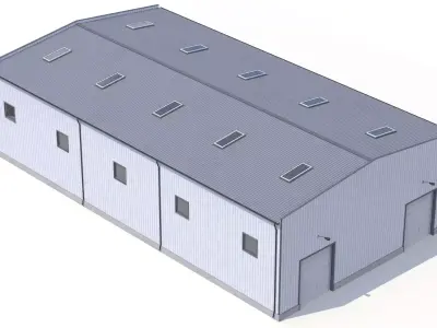 Industrial Building 41 PBR Low-poly 3D model