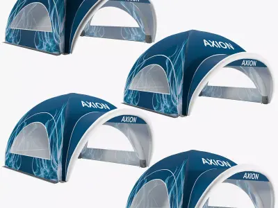 Tents Square inflatable Axion 3D model
