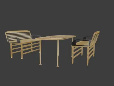 Street seat 3D model