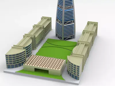 Advertising 3D Design of Al Faisaliah Tower in Riyadh   3D print model