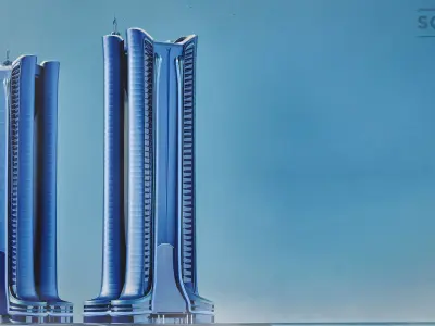 Futuristic Sci-Fi Skyscraper  Building 3D model