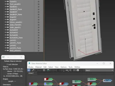 Delta Pro PP entrance door 3D model