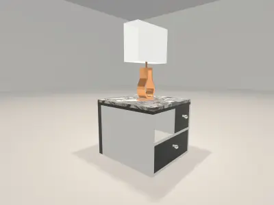 Modern side table 1003 Free 3D print model