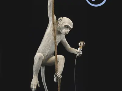 The Monkey Lamp Ceiling  Version by Seletti Low-poly 3D model