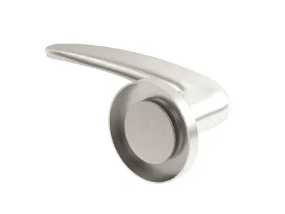 Eurospec Tirolo Satin Stainless Steel Solid Door Handle 3D model