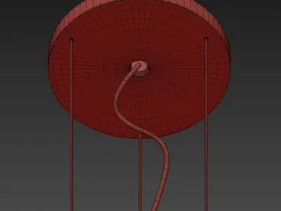 Pallucco pendant lamp with shades 3D model