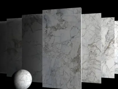 Marble Set Museum Supreme White 80x160 Set 2 Texture