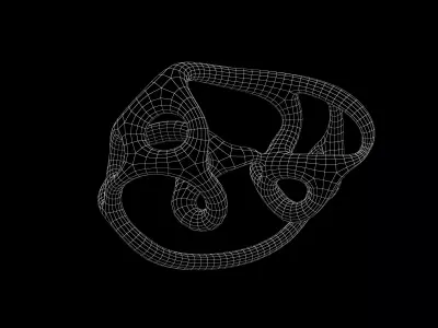 Abstract Shape v30 003 Low-poly 3D model