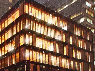 District Night Scene Commercial of 3D model