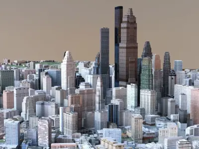 Big City 50 3D model