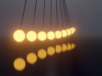 pendulum lights 3D model