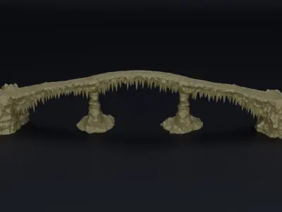 Frozen Bridge Tabletop Terrain 28 MM 3D print model