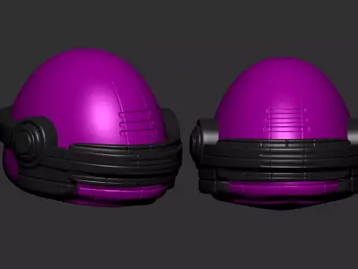 helmet high poly sculpt 3d printable  3D model