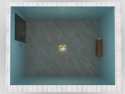 Bedroom Type 3 Interior Design without Furnitures 3D model