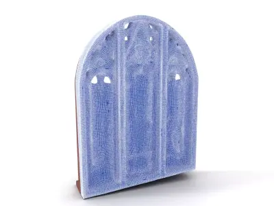 Gothic Stained Glass Window model pack Low-poly 3D model