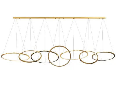 Ring Connection Horizontal Gold 3D model