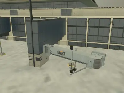 EDDB New Terminal Low-poly 3D model