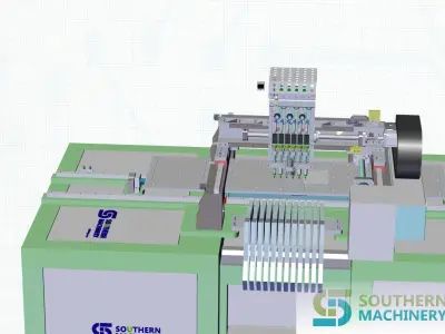 How to make LED lighting chip mounter in Smart EMS factory 3D model