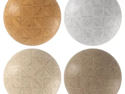 Parquet - Laminate - Wooden floor 4 in 1 3D model