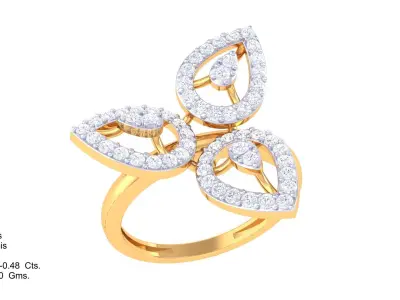  Women Ring MTL 3dm STL OBJ FBX Details 3D print model 17