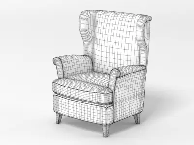 Armchair 001 3D model
